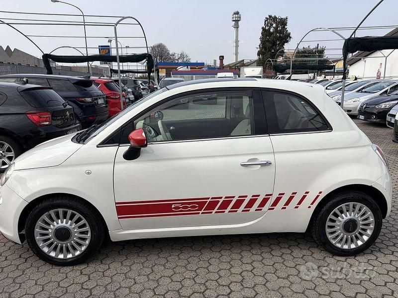 Usata Fiat 500 Lounge 86 CV (63 kW) 2011 Bianco Utilitaria
