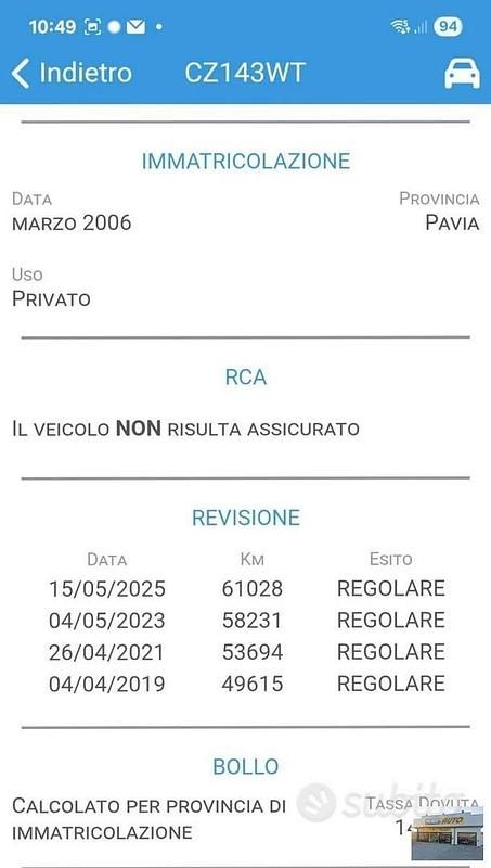 Usata Mazda 2 75 CV (55 kW) 2006 Blu Monovolume