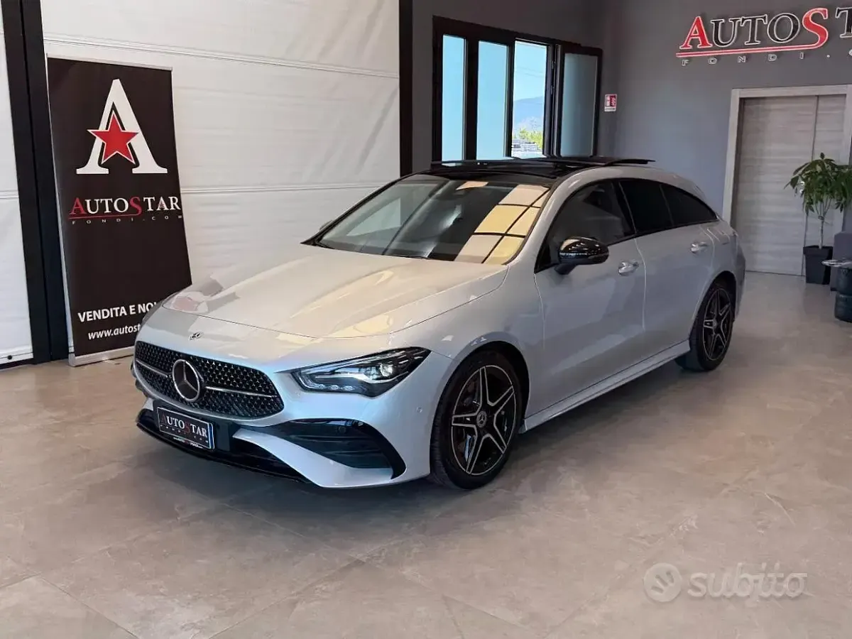 Usata Mercedes CLA200 AMG line 150 CV (110 kW) 2024 Argento Coupé