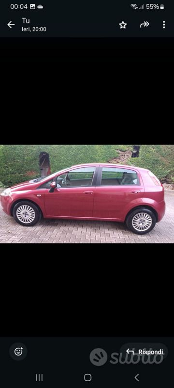 Usata Fiat Punto 2007 Rosso Utilitaria