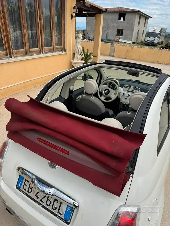 Begagnad Fiat 500 75 HK (55 kW) 2010 Vit Cab