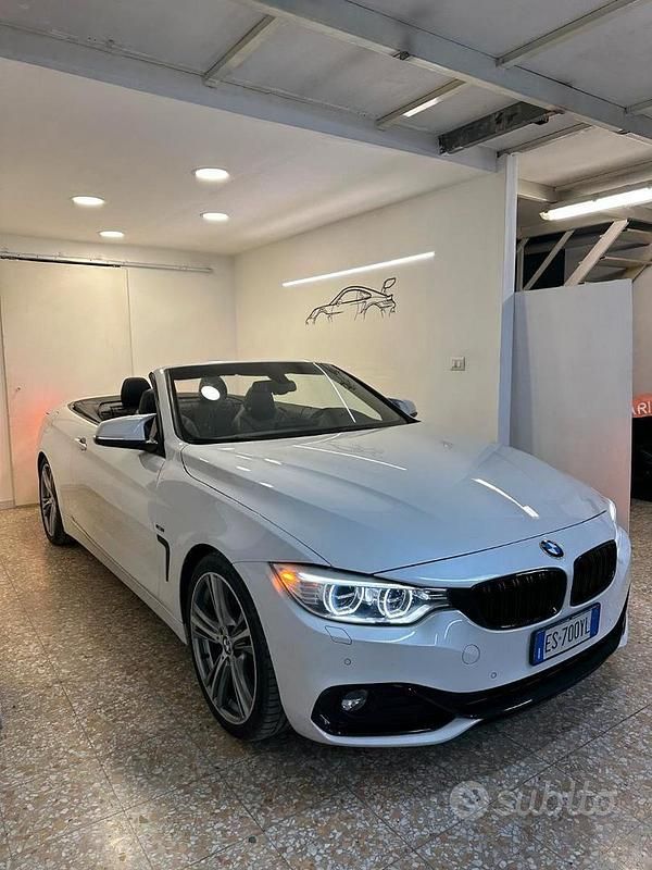 Usata BMW 420 Efficient Dynamics 184 CV (135 kW) 2014 Bianco Cabrio