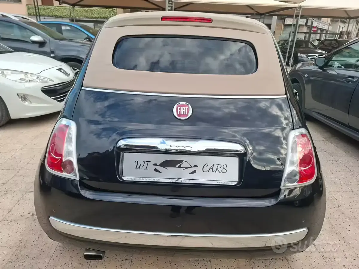 Usata Fiat 500C Lounge 69 CV (50 kW) 2015 Blu Cabrio