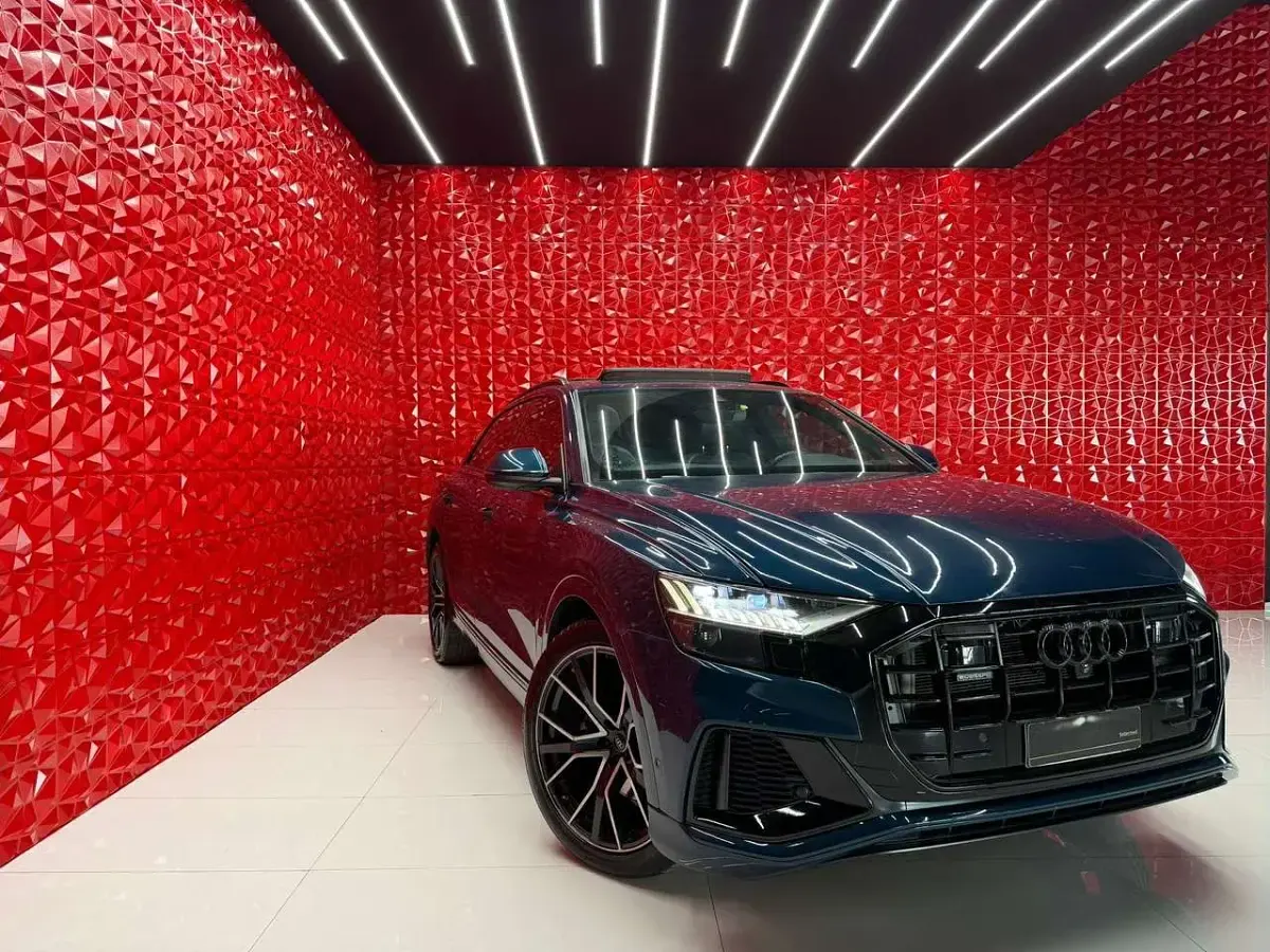 Usata Audi Q8 Ambiente 286 CV (210 kW) 2018 Blu/azzurro SUV