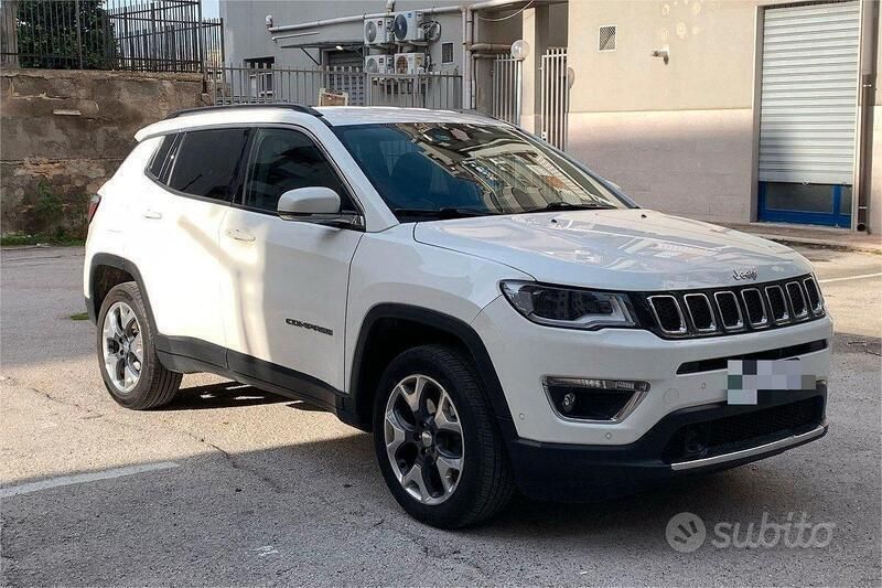 Bianco Usata 2018 Jeep Compass Limited SUV | 18.000 € (Buon prezzo) - Immagine 1/4