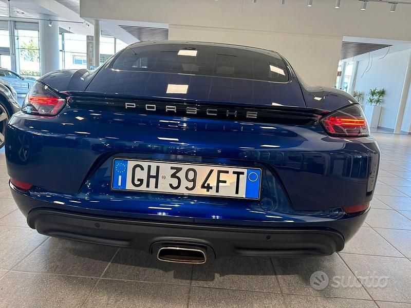 Usata Porsche 718 Cayman Sport 300 CV (220 kW) 2018 Blu Coupé