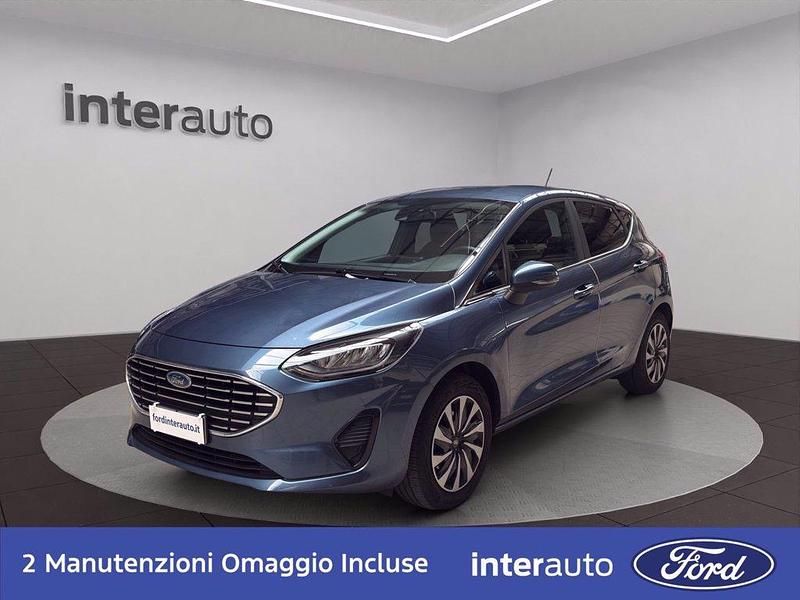 Blu metallizzato Usata 2022 Ford Fiesta Titanium Due volumi | 12.490 € (Buon prezzo) - Immagine 1/4