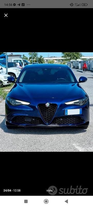 Usata Alfa Romeo Giulia 180 CV (132 kW) 2016 Blu Berlina