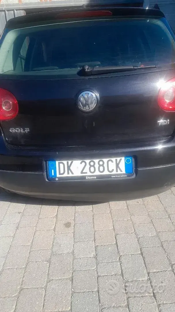 Usata VW Golf 105 CV (77 kW) 2008 Nero Monovolume