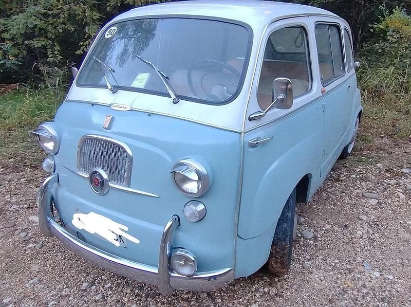 Usata Fiat 750 1960 Bianco Berlina