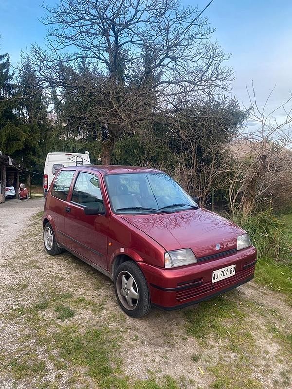 Usata Fiat Cinquecento 1996 Rosso Utilitaria