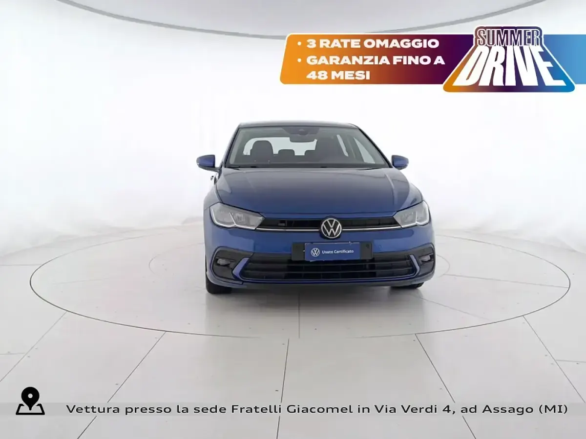 Usata VW Polo Life 95 CV (69 kW) 2023 Blu Utilitaria