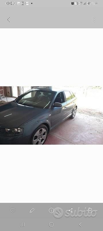 Usata Audi A3 S-Line 2007 Grigio Utilitaria