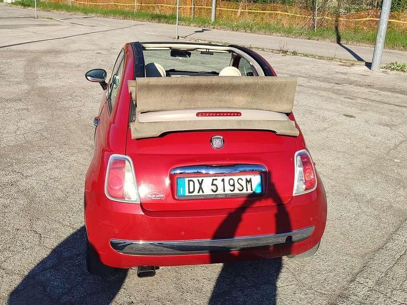 Usata Fiat 500C Lounge 69 CV (50 kW) 2009 Rosso Cabrio