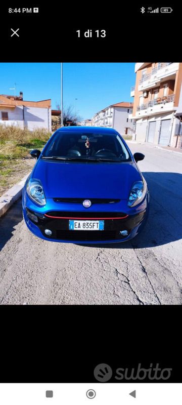 Usata Fiat Punto Evo Emotion 120 CV (88 kW) 2010 Blu/azzurro Utilitaria