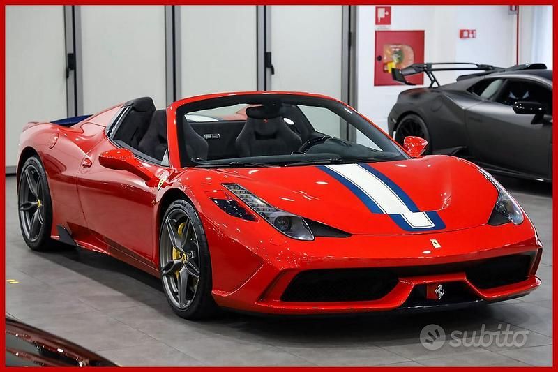 Usata Ferrari 458 600 CV (441 kW) 2015 Rosso Cabrio