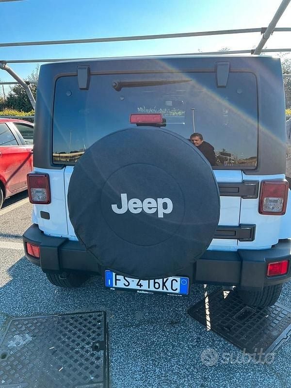 Usata Jeep Wrangler Sahara 199 CV (146 kW) 2018 Bianco SUV