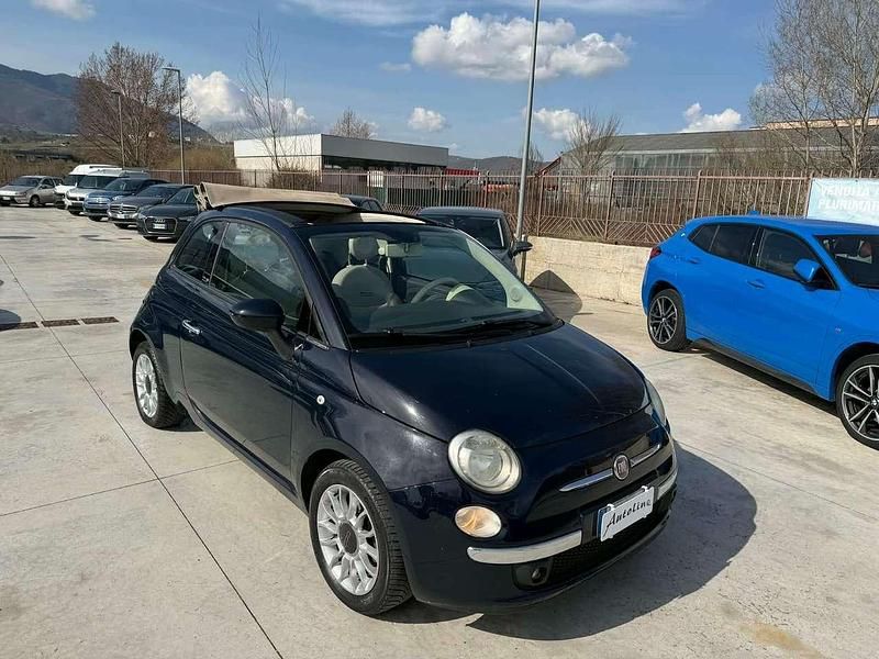Usata Fiat 500C Lounge 95 CV (69 kW) 2011 Blu/azzurro Cabrio