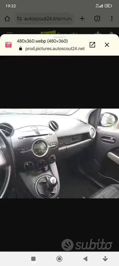 Usata Mazda 2 75 CV (55 kW) 2009 Nero Utilitaria