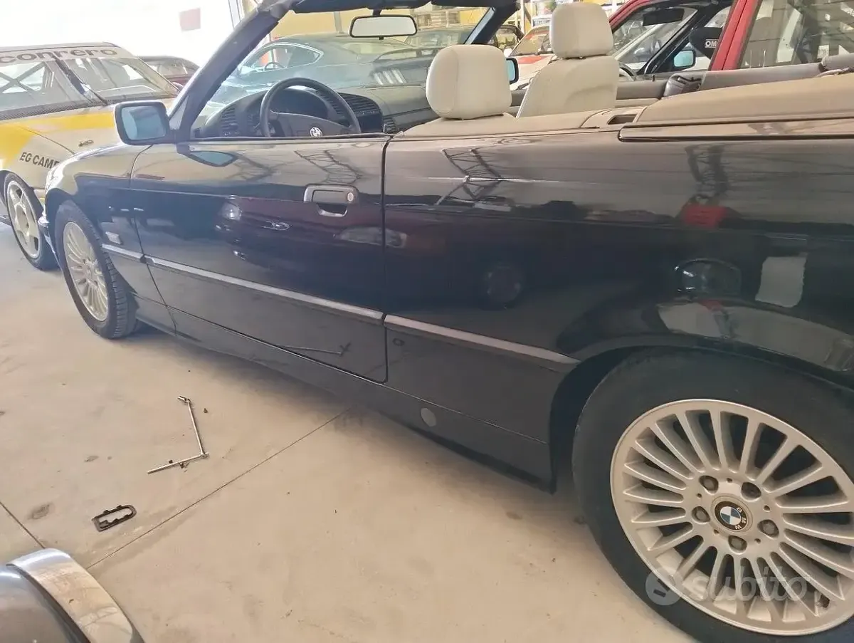 Usata BMW 320 Cabriolet 150 CV (110 kW) 1996 Nero Cabrio