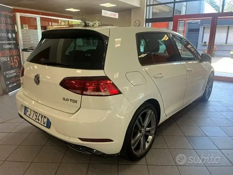 Usata VW Golf VII R-line 150 CV (110 kW) 2017 Bianco Berlina