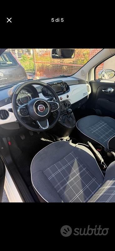 Usata Fiat 500 95 CV (69 kW) 2018 Bianco Utilitaria