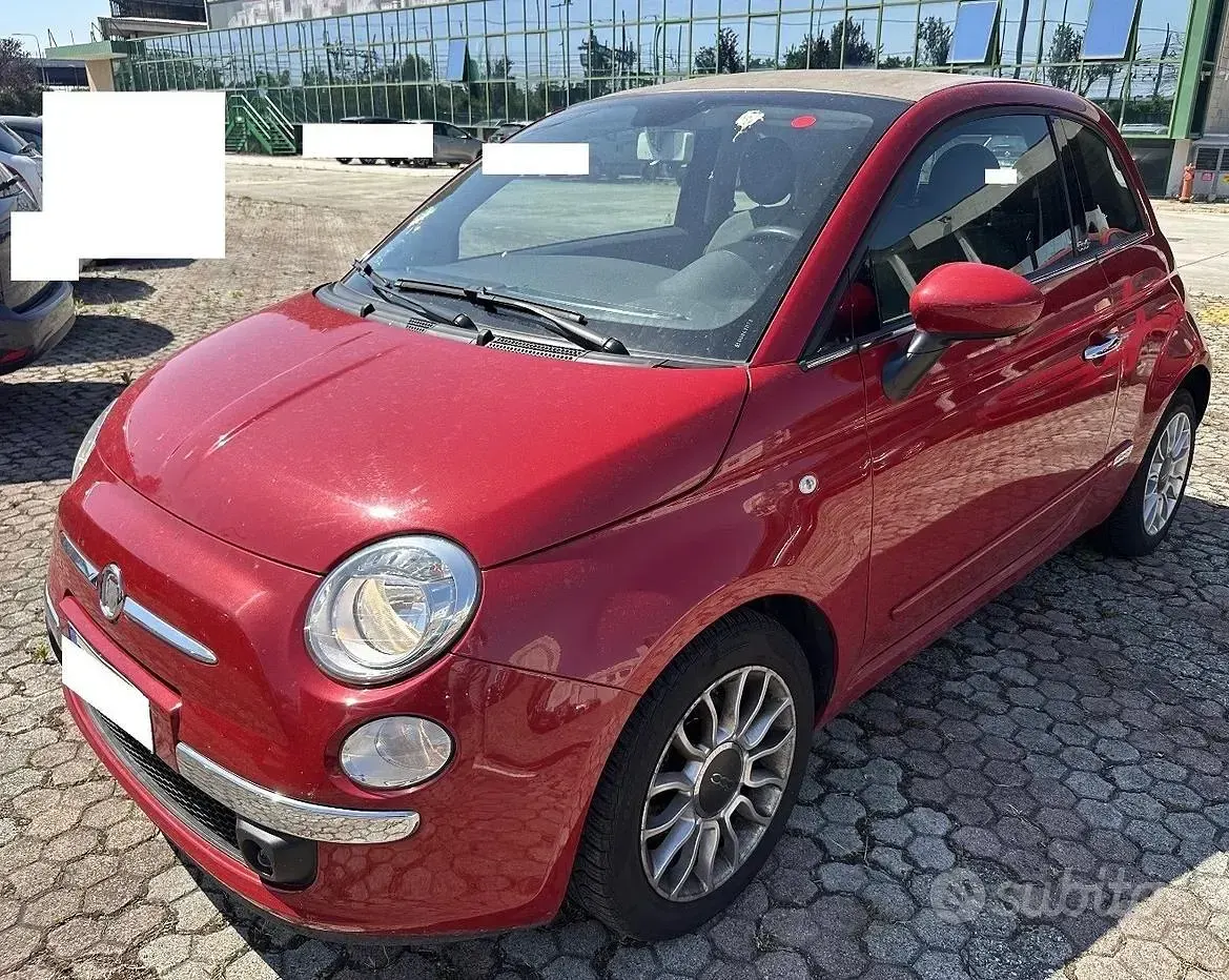 Usata Fiat 500C Lounge 86 CV (63 kW) 2012 Rosso Cabrio