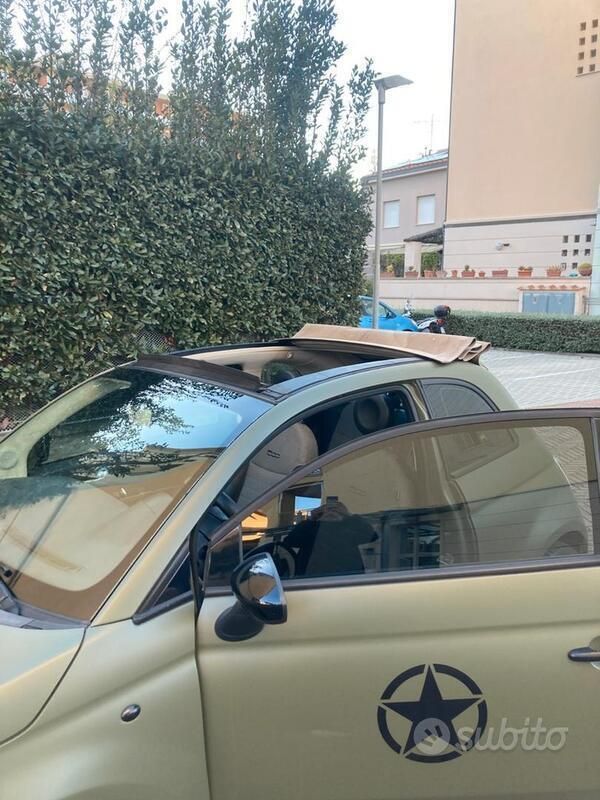 Usata Fiat 500 85 CV (62 kW) 2012 Verde Cabrio