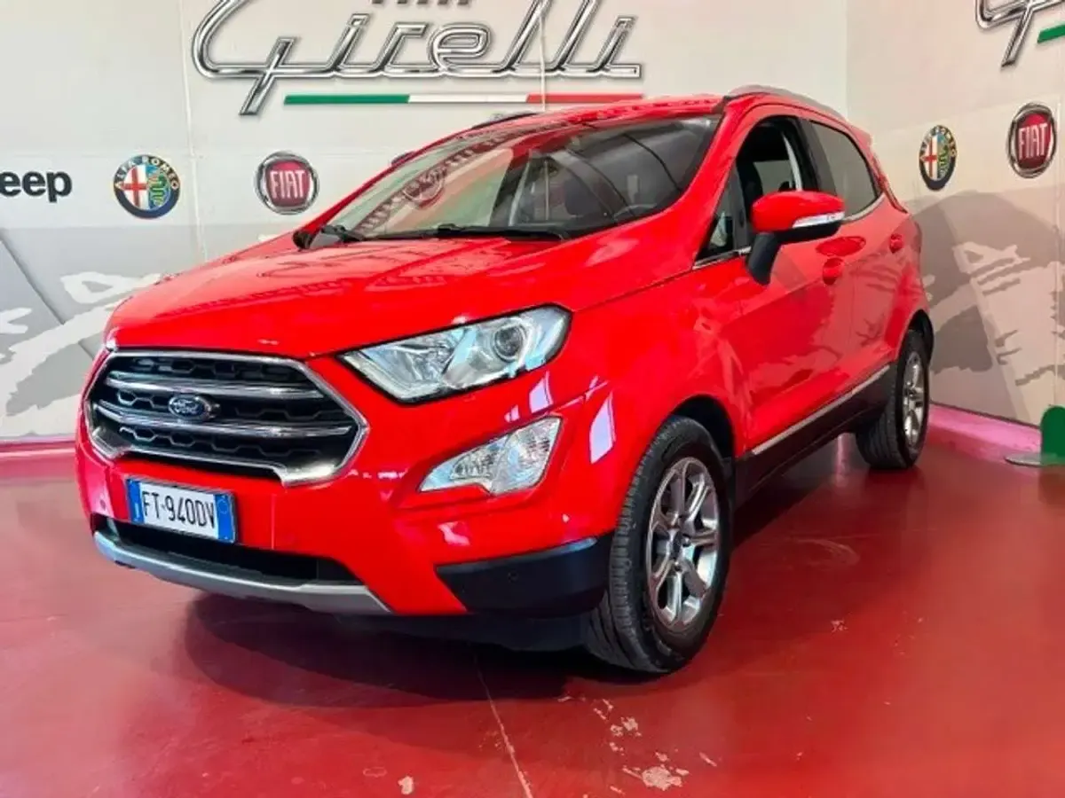 Usata Ford Ecosport Titanium 99 CV (72 kW) 2018 Rosso SUV