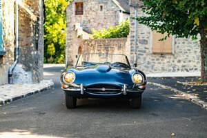 Usata Jaguar E-Type 269 CV (197 kW) 1962 Blu Cabrio