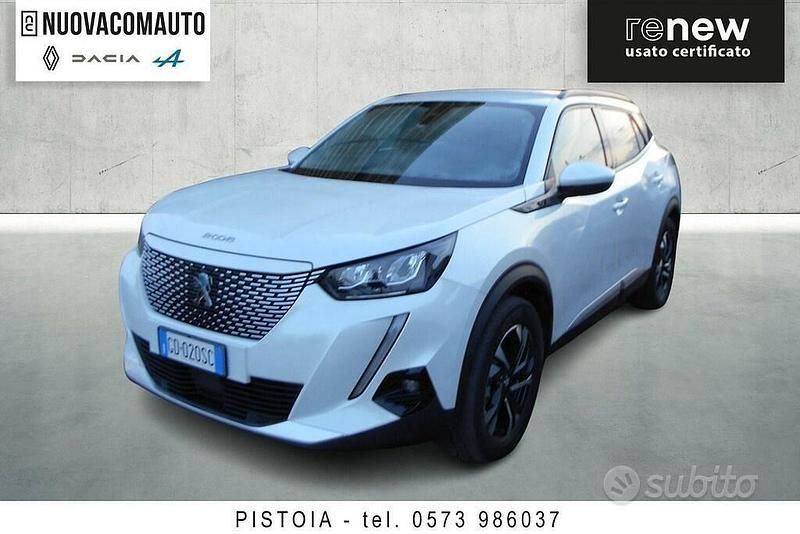 Usata Peugeot e-2008 Allure 100 kW (136 CV) 2021 Bianco SUV