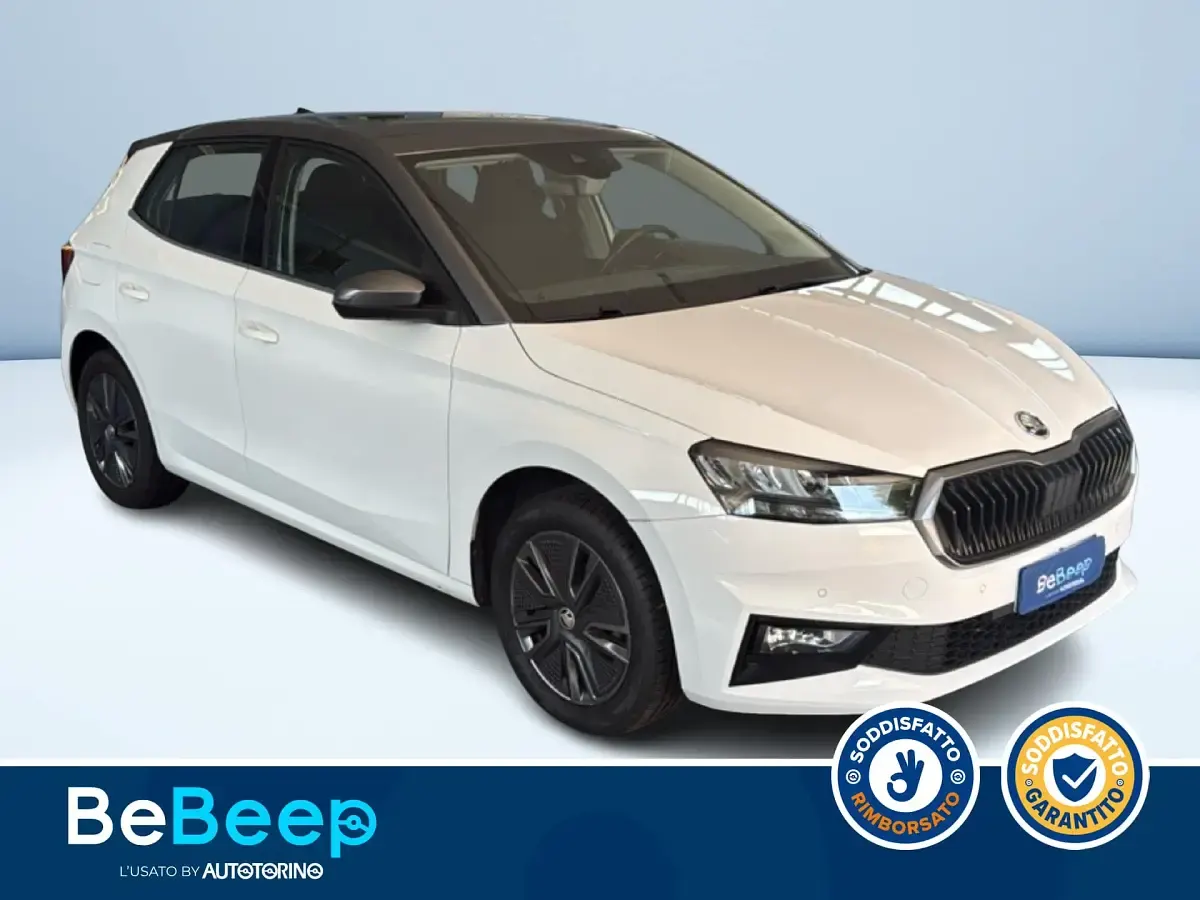 Usata Skoda Fabia Style 80 CV (58 kW) 2023 Bianco pastello Utilitaria