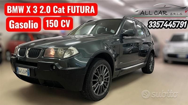 Usata BMW X3 150 CV (110 kW) 2005 Verde SUV