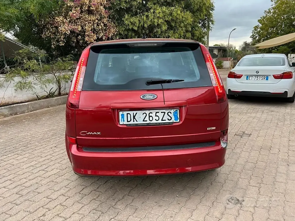 Usata Ford C-MAX 109 CV (80 kW) 2007 Rosso Monovolume