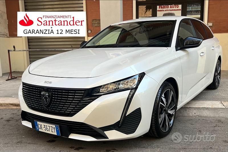 Bianco Usata 2022 Peugeot 308 Allure Station wagon | 15.999 € (Buon prezzo) - Immagine 1/4