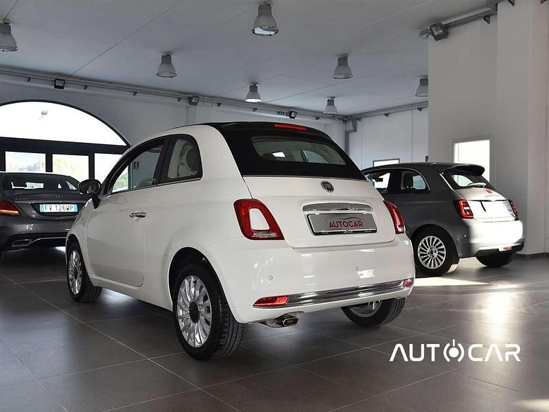 Usata Fiat 500C Lounge 69 CV (50 kW) 2019 Bianco  capote nera Cabrio