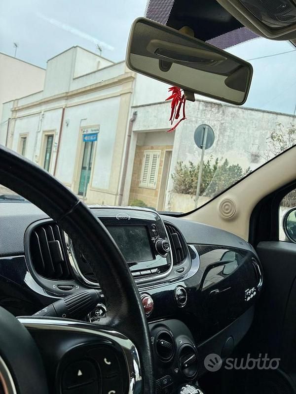 Usata Fiat 500 Lounge 69 CV (50 kW) 2016 Nero Utilitaria