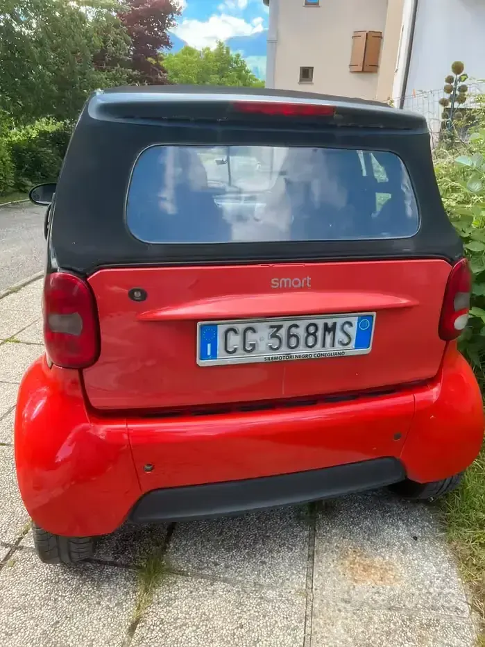 Usata Smart ForTwo Cabrio 61 CV (44 kW) 2003 Rosso Cabrio