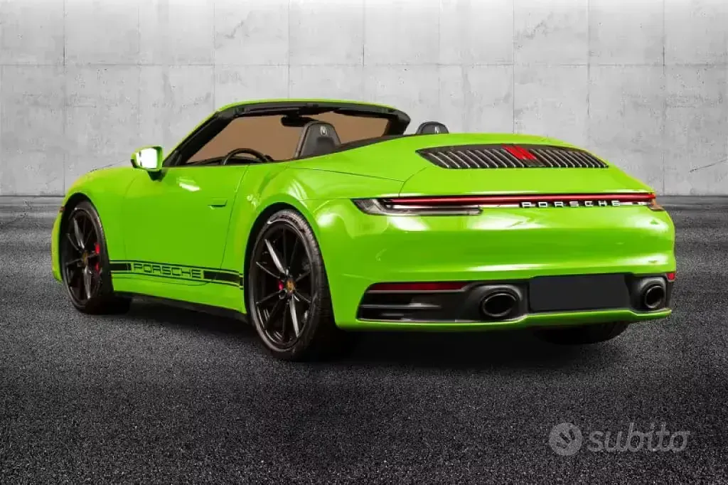 Usata Porsche 911 Carrera 4S Cabriolet 450 CV (330 kW) 2019 Verde Cabrio