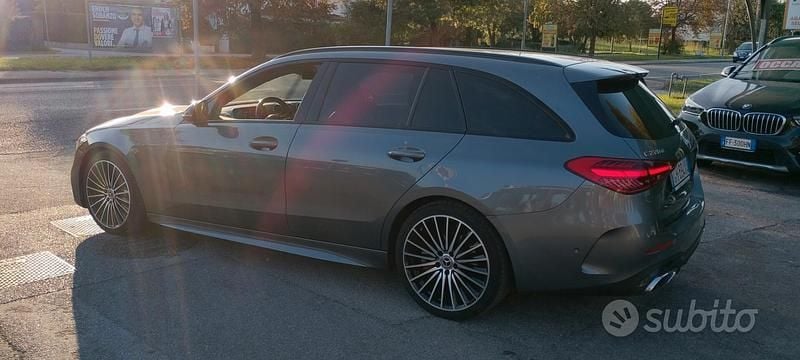 Usata Mercedes C220 AMG line 200 CV (147 kW) 2022 Grigio Station wagon