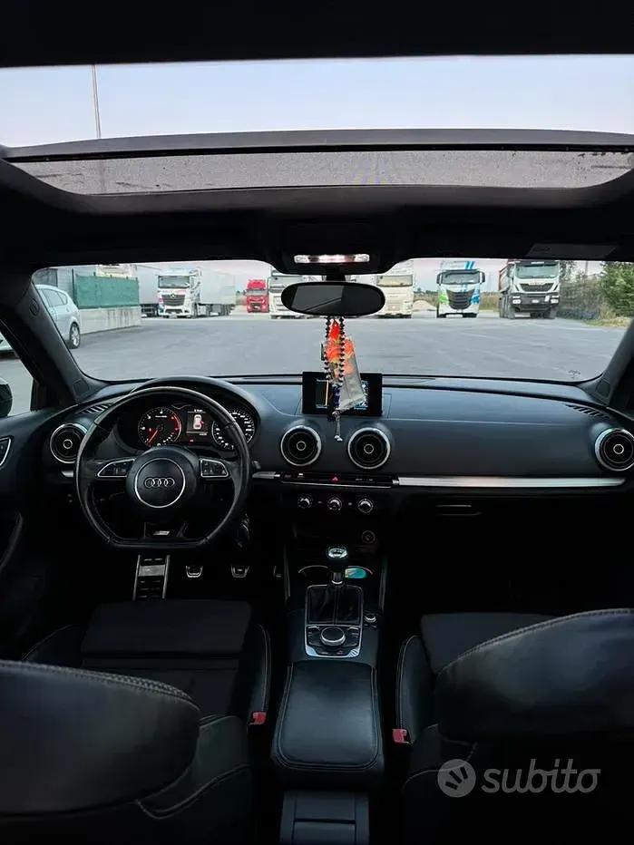Usata Audi A3 S-Line 150 CV (110 kW) 2013 Nero Berlina