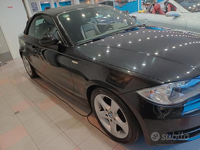 Usata BMW 118 Cabriolet 143 CV (105 kW) 2008 Nero Cabrio