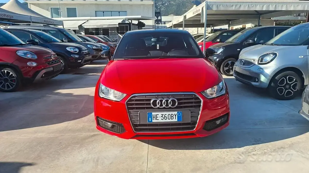 Usata Audi A1 95 CV (69 kW) 2015 Rosso Utilitaria