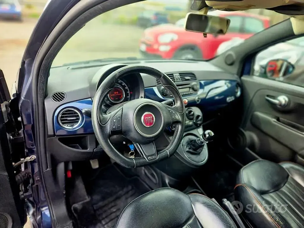 Usata Fiat 500 75 CV (55 kW) 2008 Blu Utilitaria