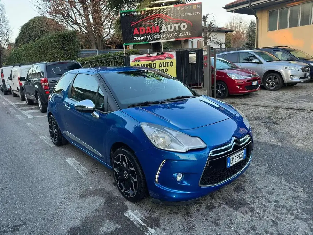 Usata Citroën DS3 82 CV (60 kW) 2013 Blu Coupé