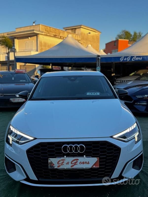 Usata Audi A3 Advanced 116 CV (85 kW) 2021 Bianco Berlina