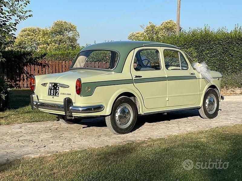 Usata Fiat 1100 1950 Verde Berlina