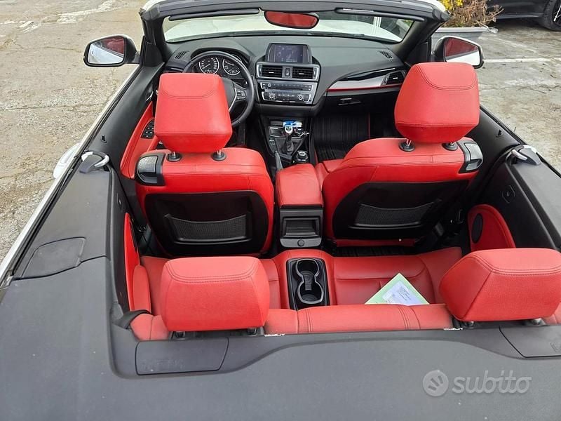 Usata BMW 218 Sport Line 150 CV (110 kW) 2016 Bianco Cabrio