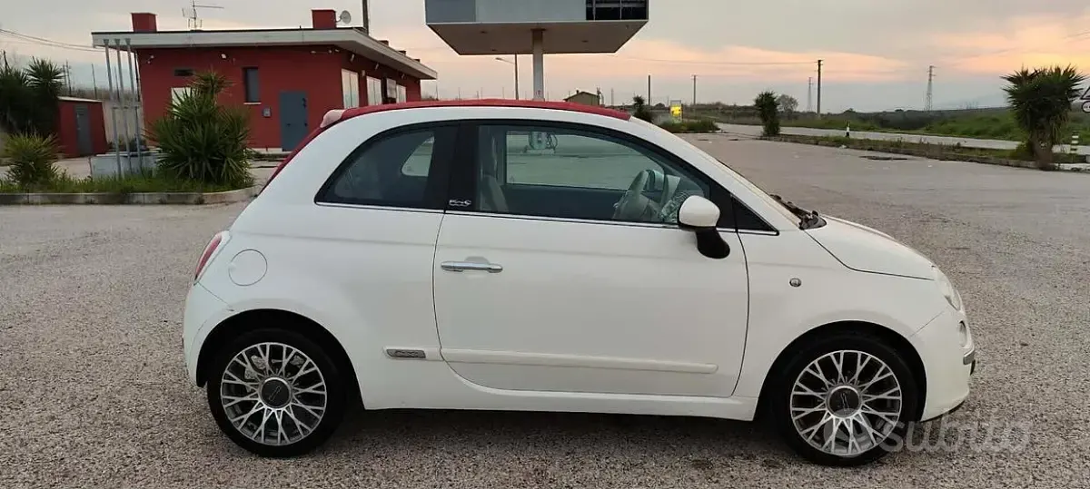 Usata Fiat 500 Sport 75 CV (55 kW) 2009 Bianco Cabrio