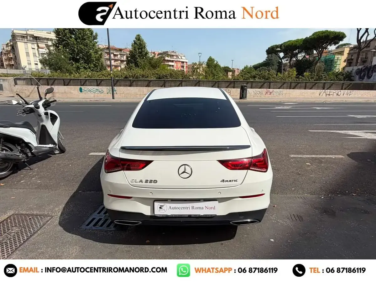 Usata Mercedes CLA220 Premium 190 CV (139 kW) 2020 Bianco Coupé